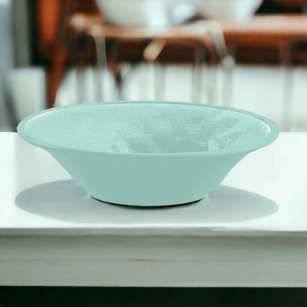 Crackle Turquoise Melamine Bowls