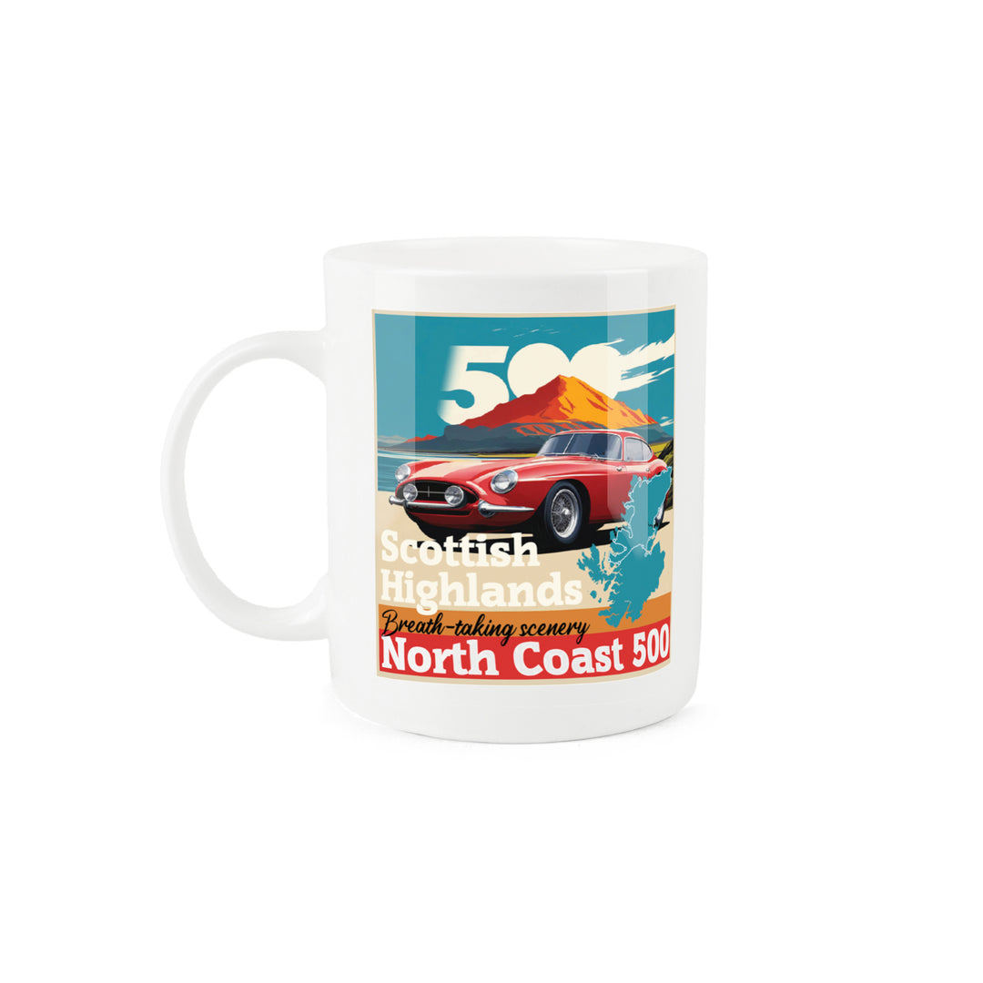Purely Home Retro North Coast 500 Bone China Mug