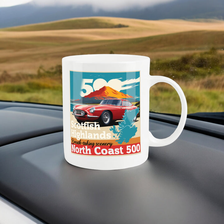Purely Home Retro North Coast 500 Bone China Mug
