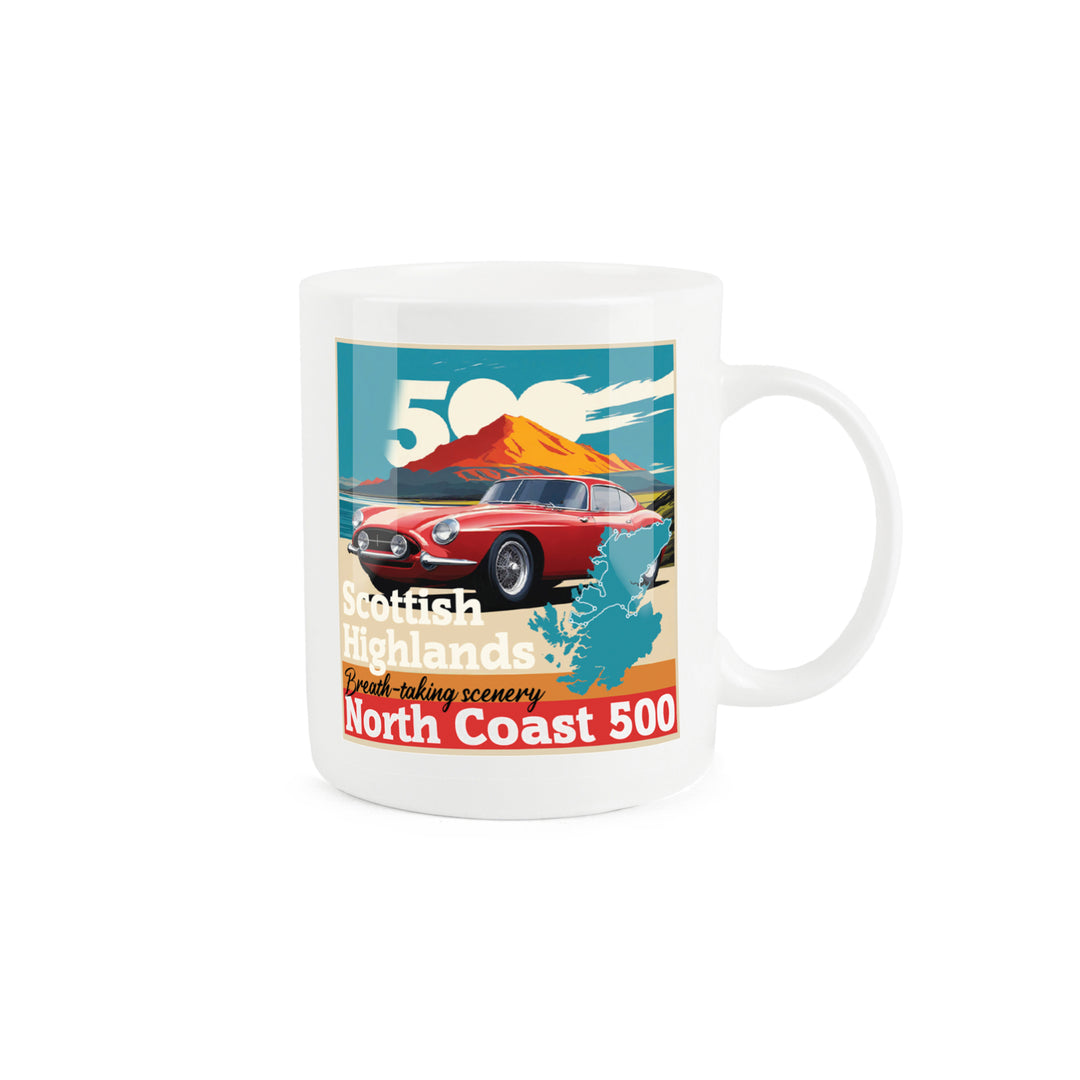 Purely Home Retro North Coast 500 Bone China Mug