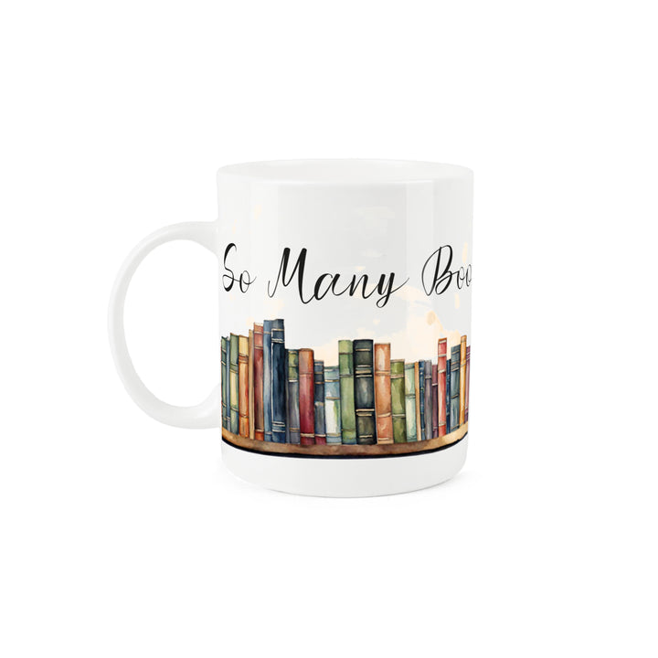 Purely Home So Many Books Bone China Mug