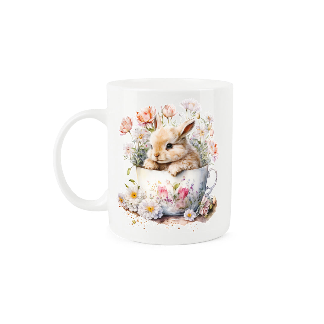 Purely Home Teacup Bunny Bone China Mugs