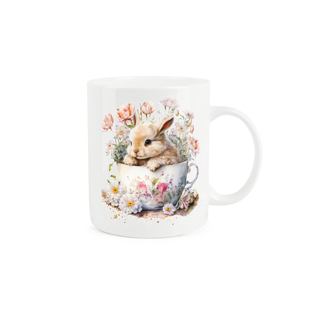 Purely Home Teacup Bunny Bone China Mugs