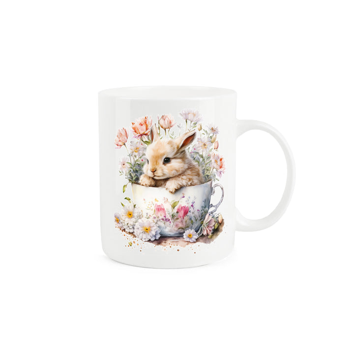 Purely Home Teacup Bunny Bone China Mugs