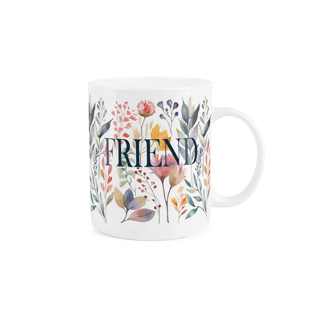 Purely Home Pastel Flowers Relation Bone China Mugs