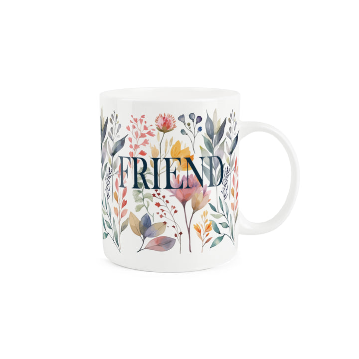 Purely Home Pastel Flowers Relation Bone China Mugs