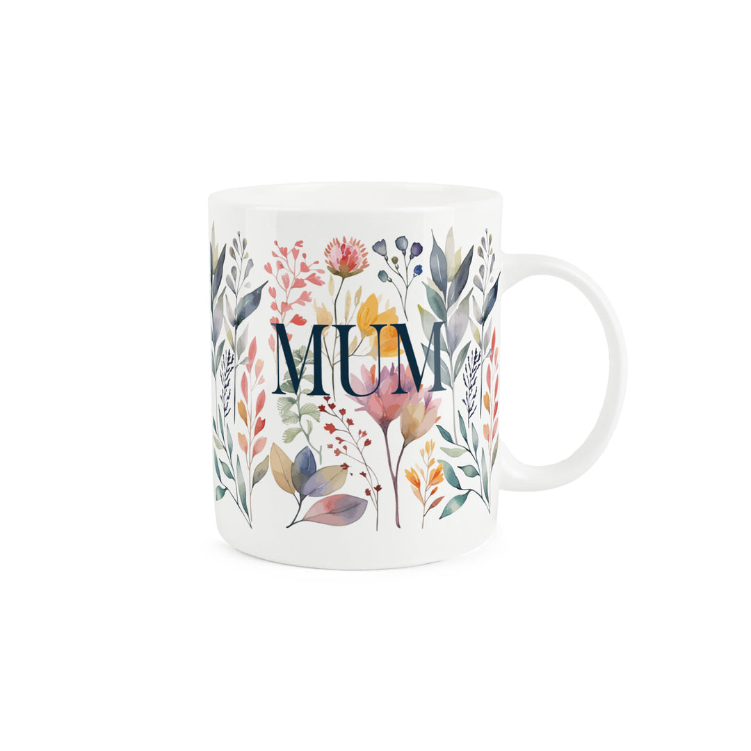 Purely Home Pastel Flowers Relation Bone China Mugs