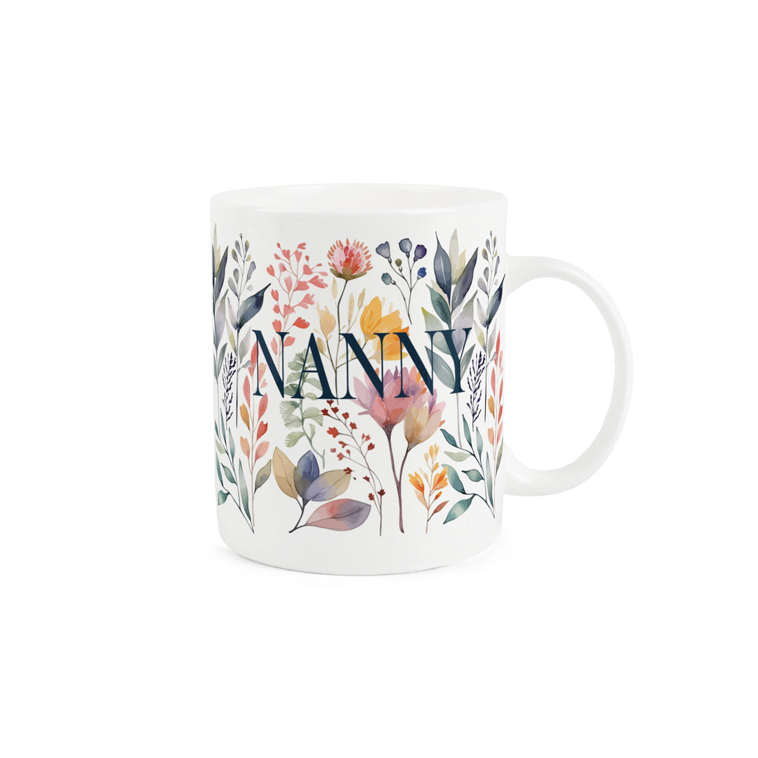 Purely Home Pastel Flowers Relation Bone China Mugs
