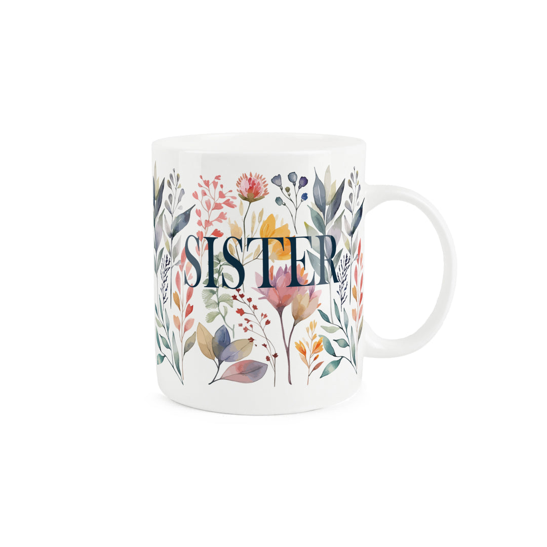 Purely Home Pastel Flowers Relation Bone China Mugs