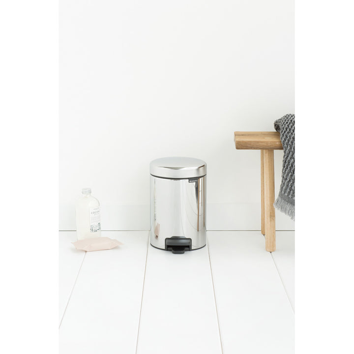 Brabantia NewIcon Brilliant Steel Pedal Bin - 3L Size