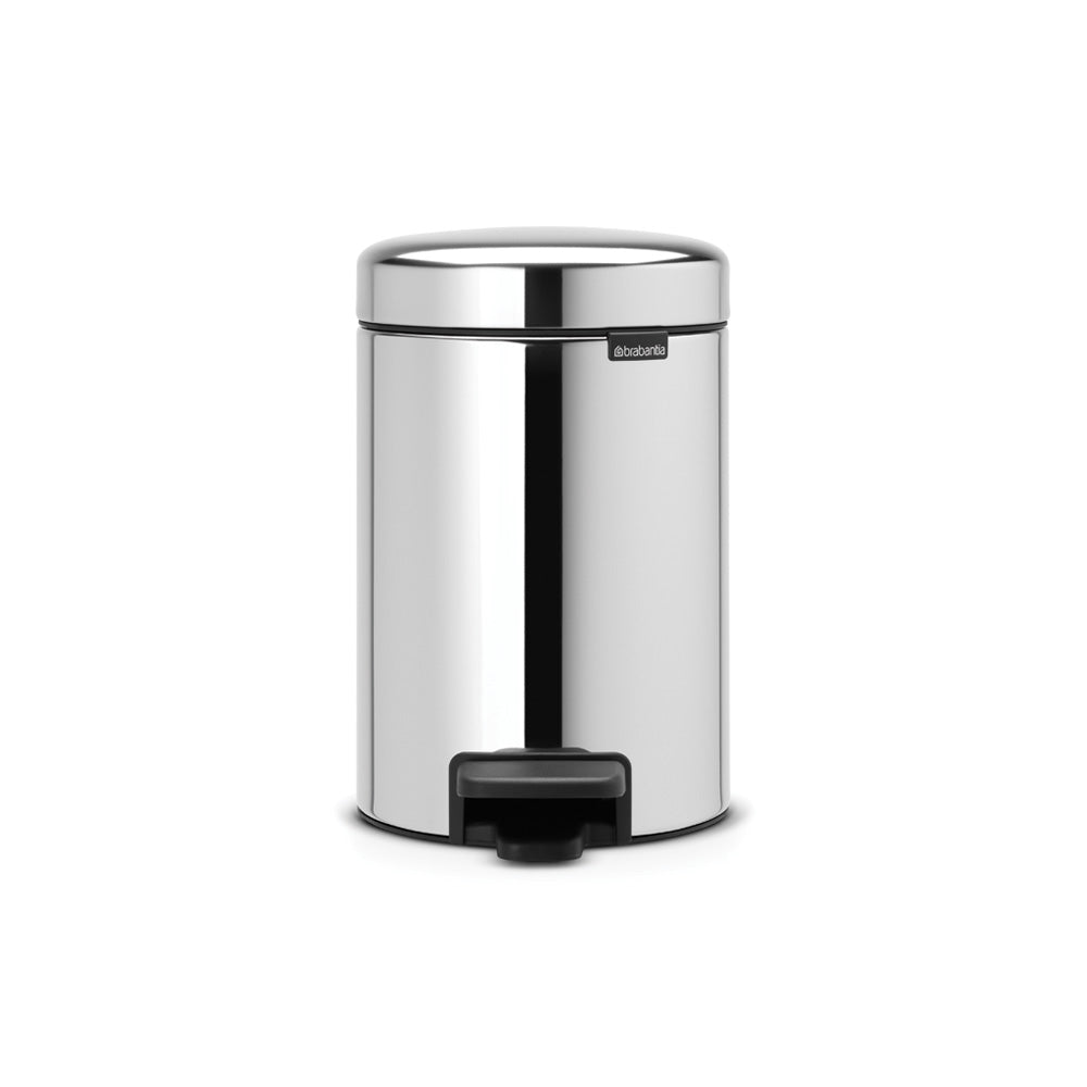 Brabantia NewIcon Brilliant Steel Pedal Bin - 3L Size
