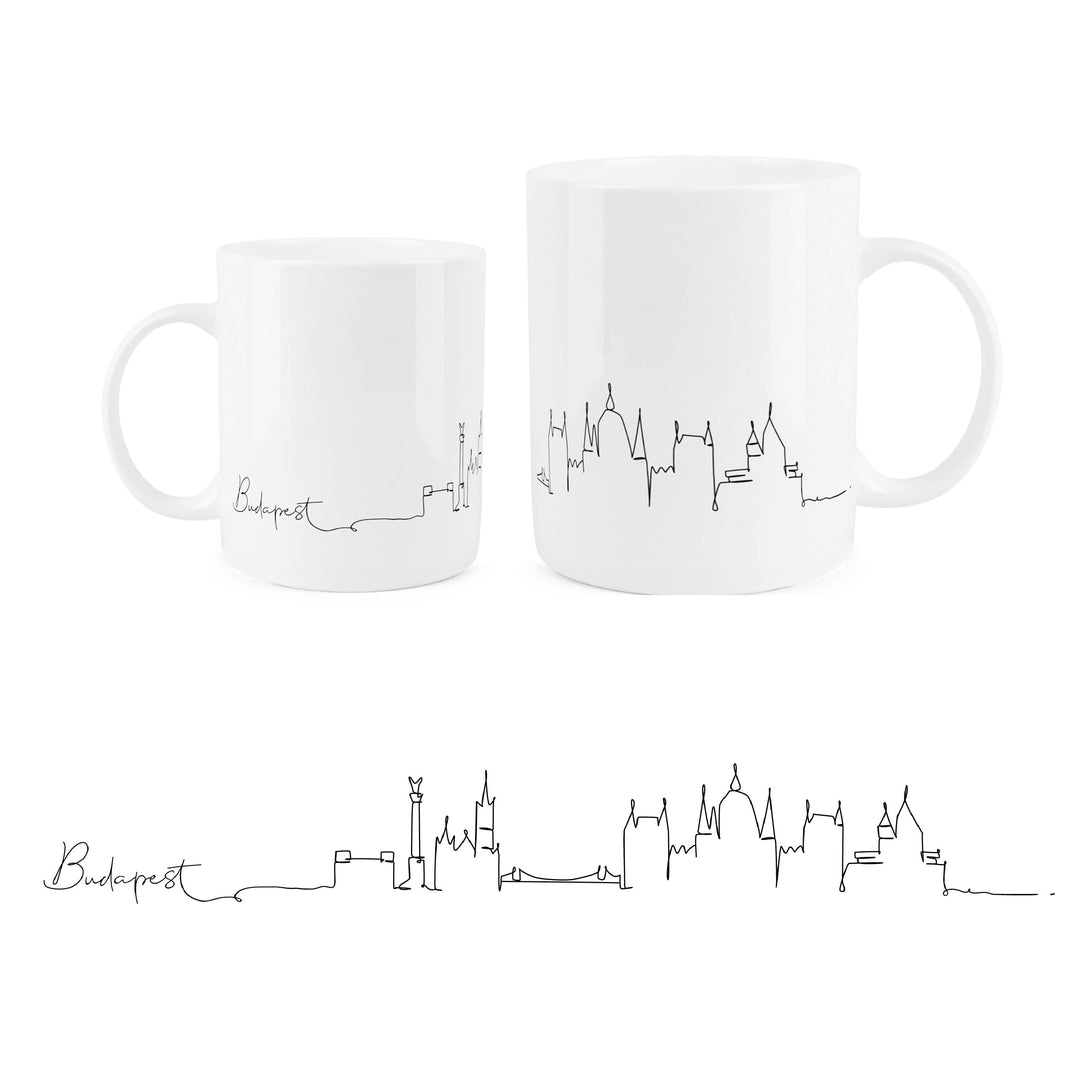 Purely Home City Skyline Bone China Mugs
