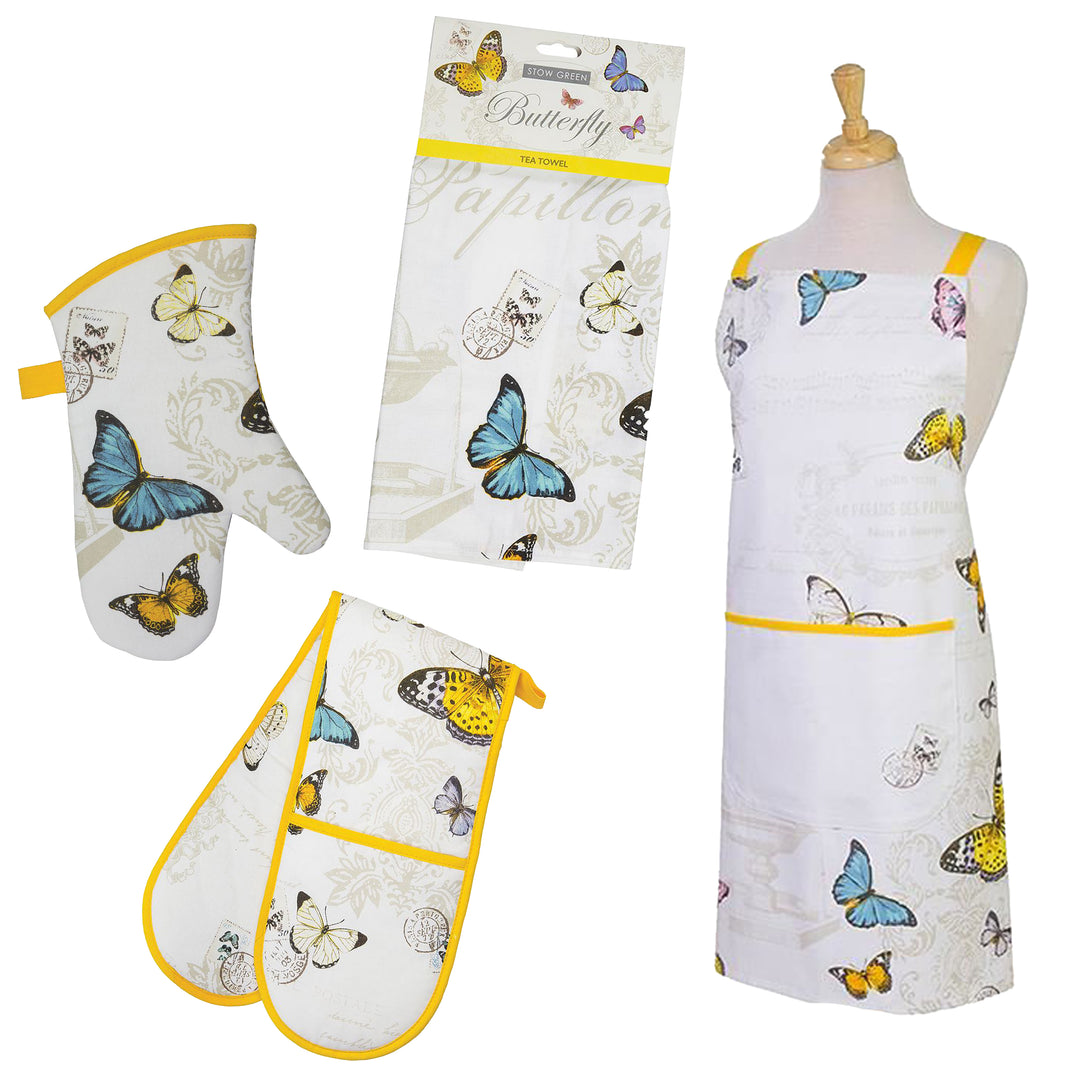 Stow Green Butterfly Kitchen Linen Set