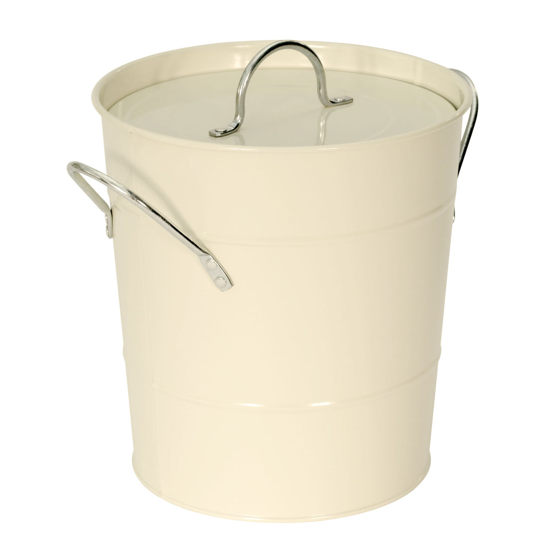 Metal Compost Pail - Cream
