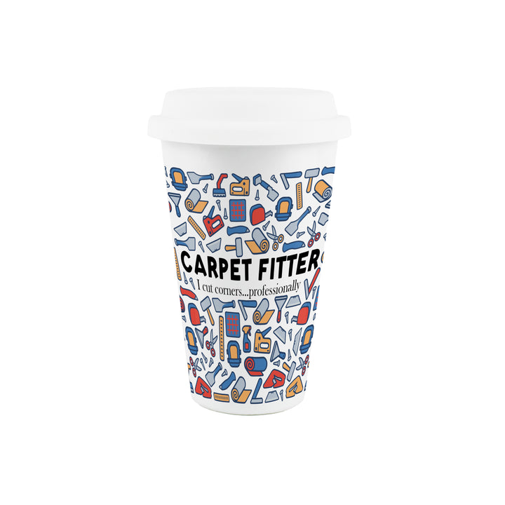 Purely Home Carpet Fitter Ceramic Travel Mug