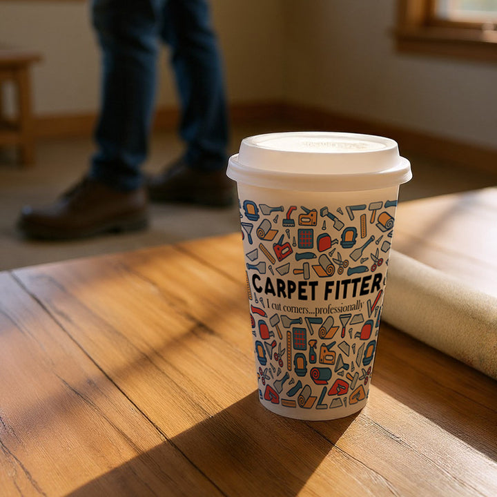 Purely Home Carpet Fitter Ceramic Travel Mug