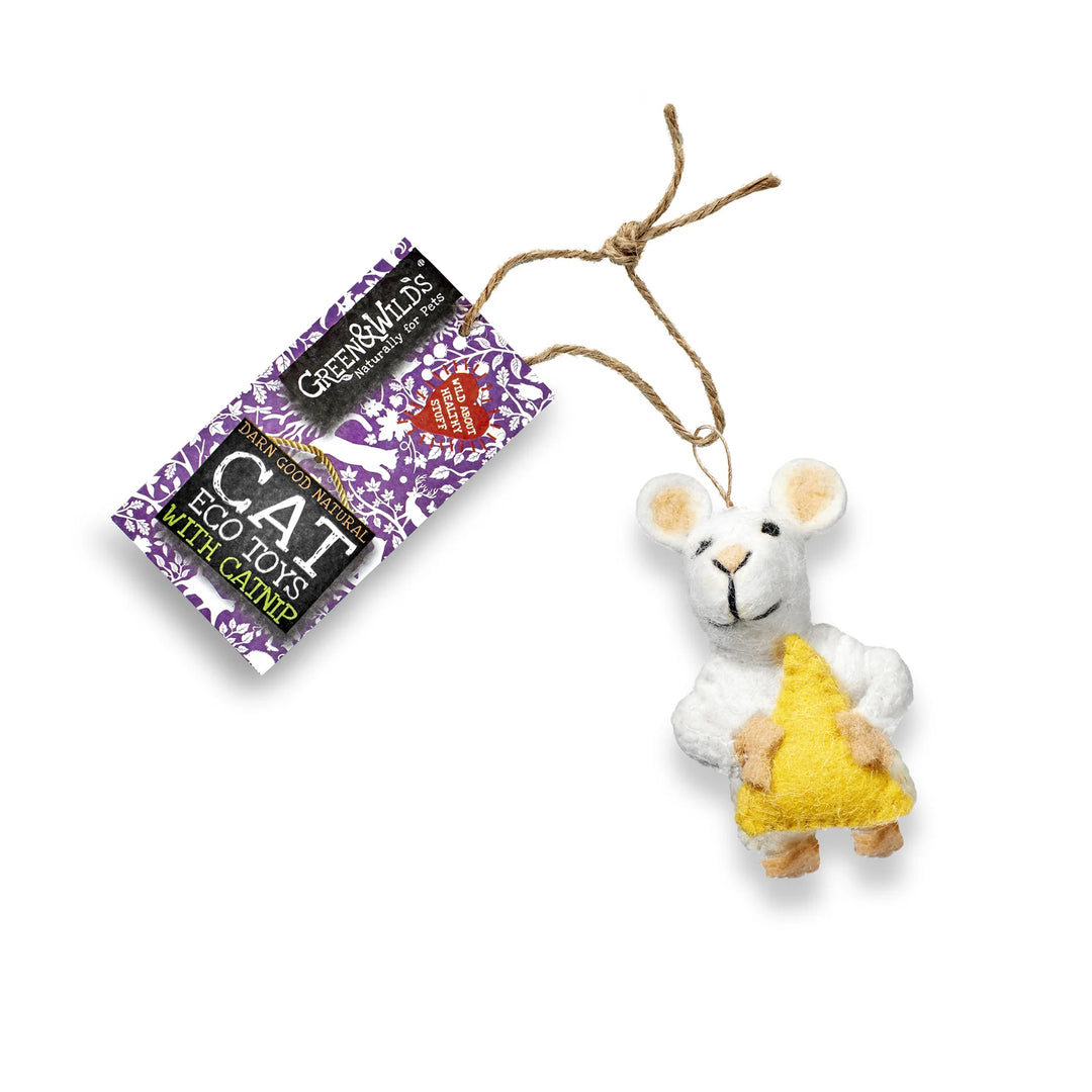 Green & Wilds Eco Cat Toy with Catnip - Monty Jack Mouse