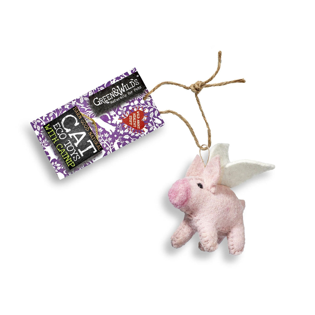Green & Wilds Eco Cat Toy with Catnip - Piggie Sue
