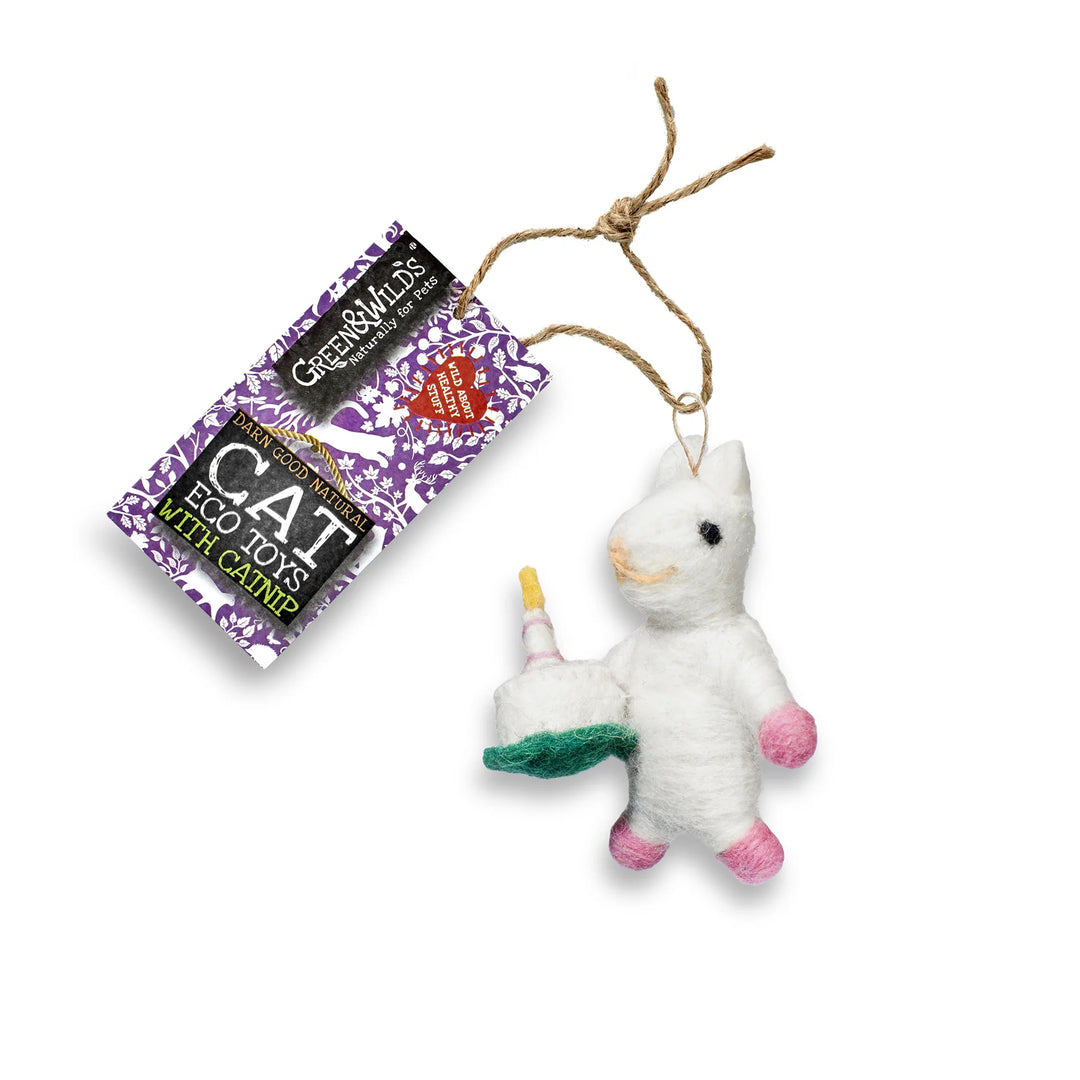 Green & Wilds Eco Cat Toy with Catnip - Victoria Mouse