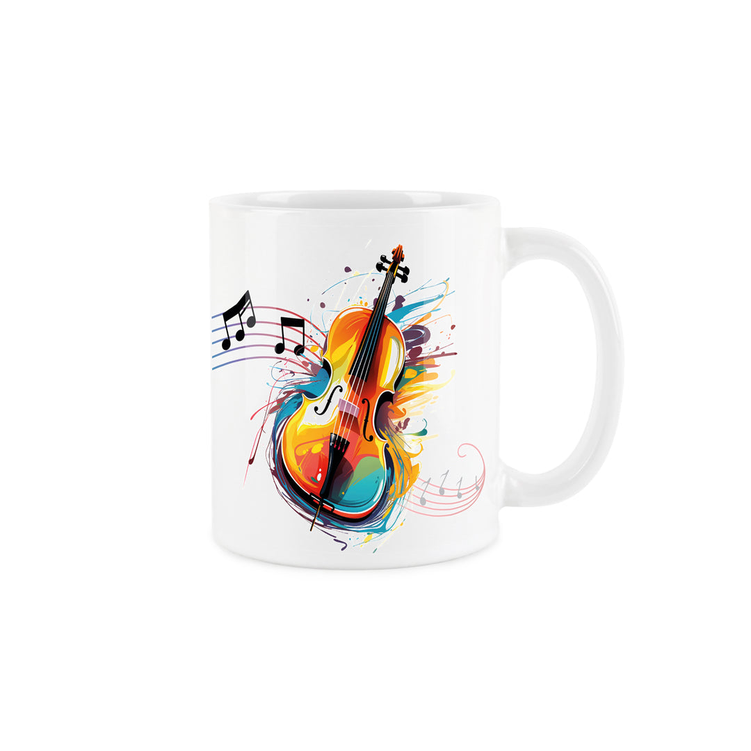 Purely Home Abstract Instruments Ceramic Mug