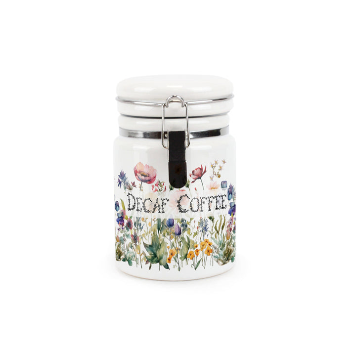 Purely Home Wildflowers Ceramic Clip-Lid Kitchen Canisters