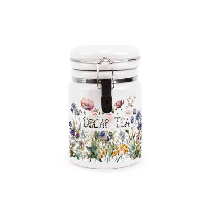 Purely Home Wildflowers Ceramic Clip-Lid Kitchen Canisters
