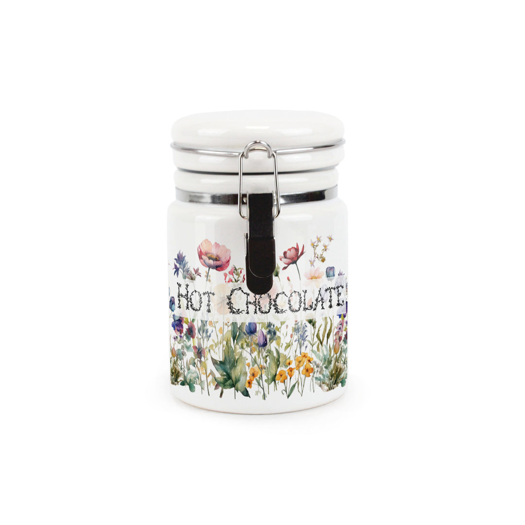Purely Home Wildflowers Ceramic Clip-Lid Kitchen Canisters