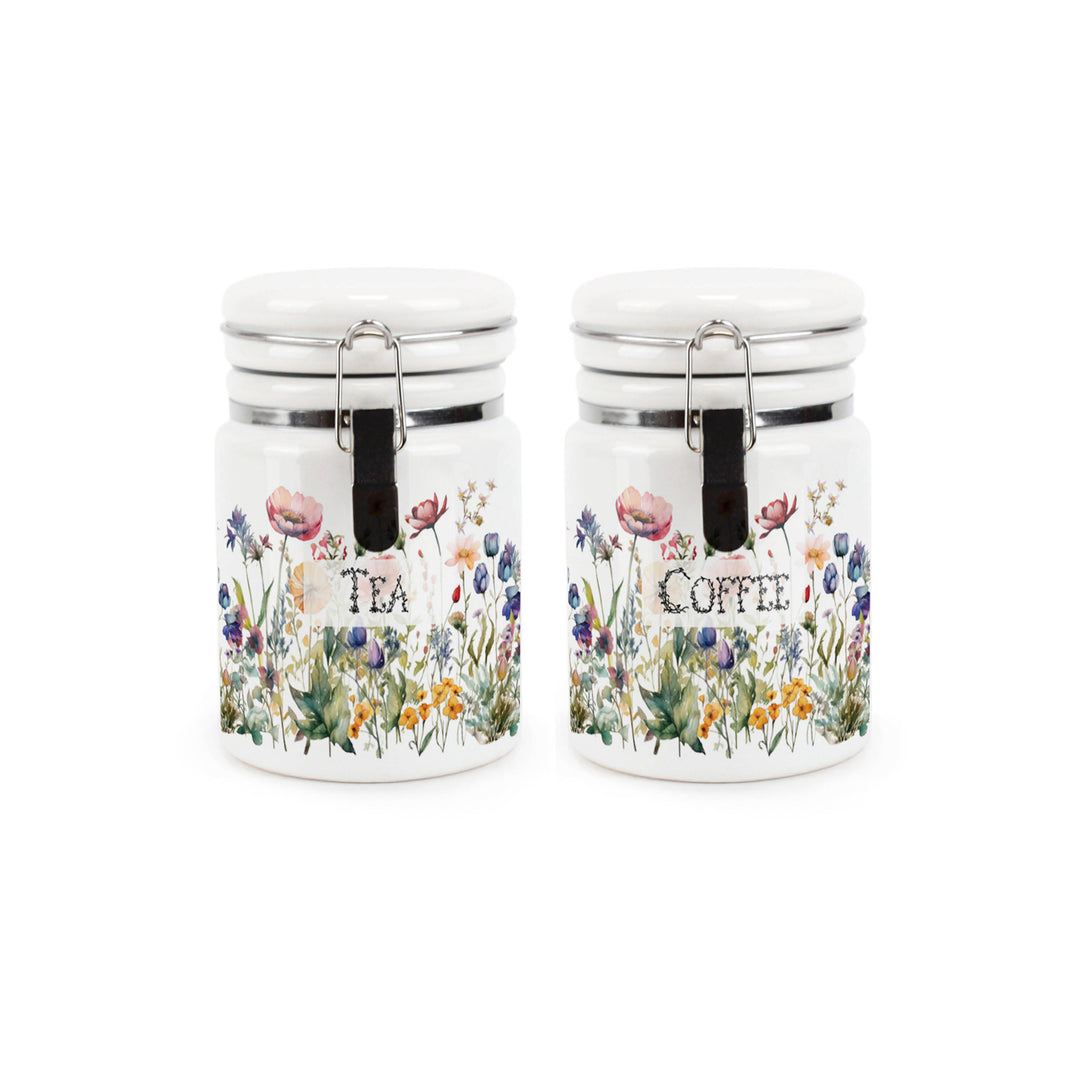Purely Home Wildflowers Ceramic Kitchen Canister Sets
