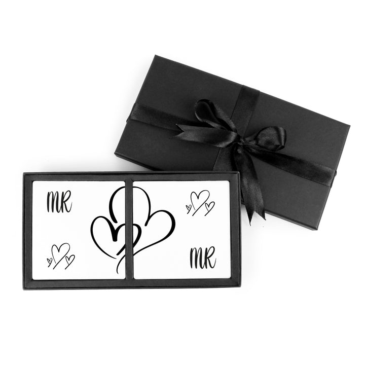 Purely Home Ceramic Coaster Gift Box Set - Newlywed Hearts