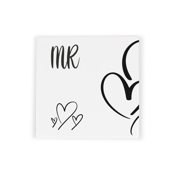 Purely Home Ceramic Coaster Gift Box Set - Newlywed Hearts