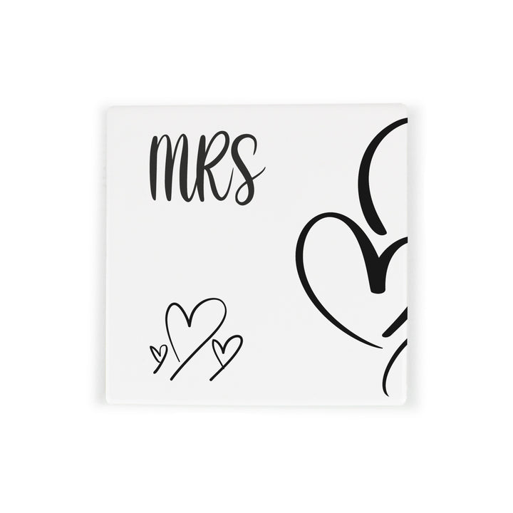 Purely Home Ceramic Coaster Gift Box Set - Newlywed Hearts