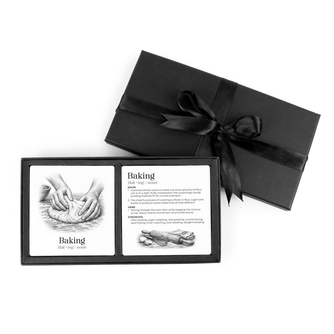 Purely Home Passions Ceramic Coaster Gift Box Set - Baking
