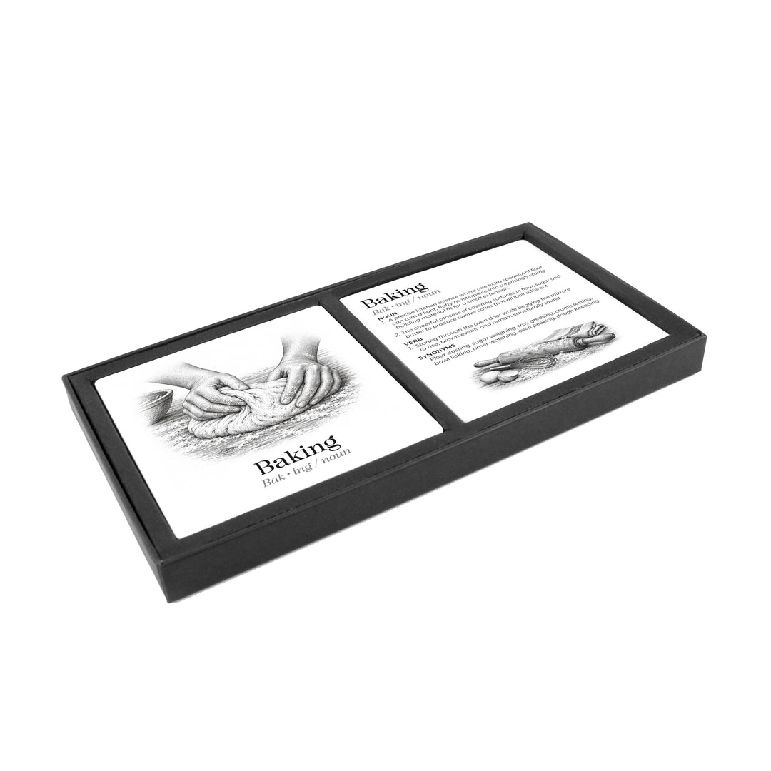 Purely Home Passions Ceramic Coaster Gift Box Set - Baking