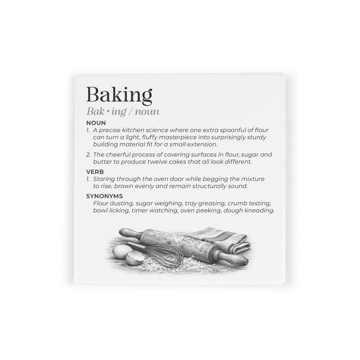 Purely Home Passions Ceramic Coaster Gift Box Set - Baking