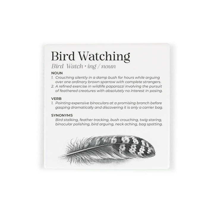 Purely Home Passions Ceramic Coaster Gift Box Set - Bird Watching