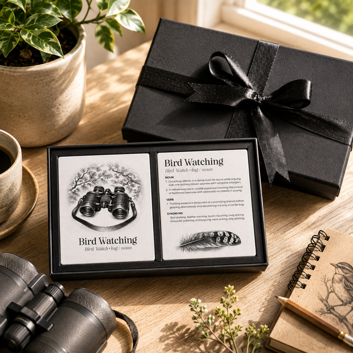 Purely Home Passions Ceramic Coaster Gift Box Set - Bird Watching