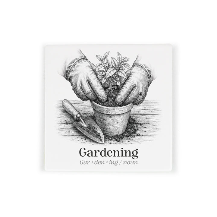 Purely Home Passions Ceramic Coaster Gift Box Set - Gardening