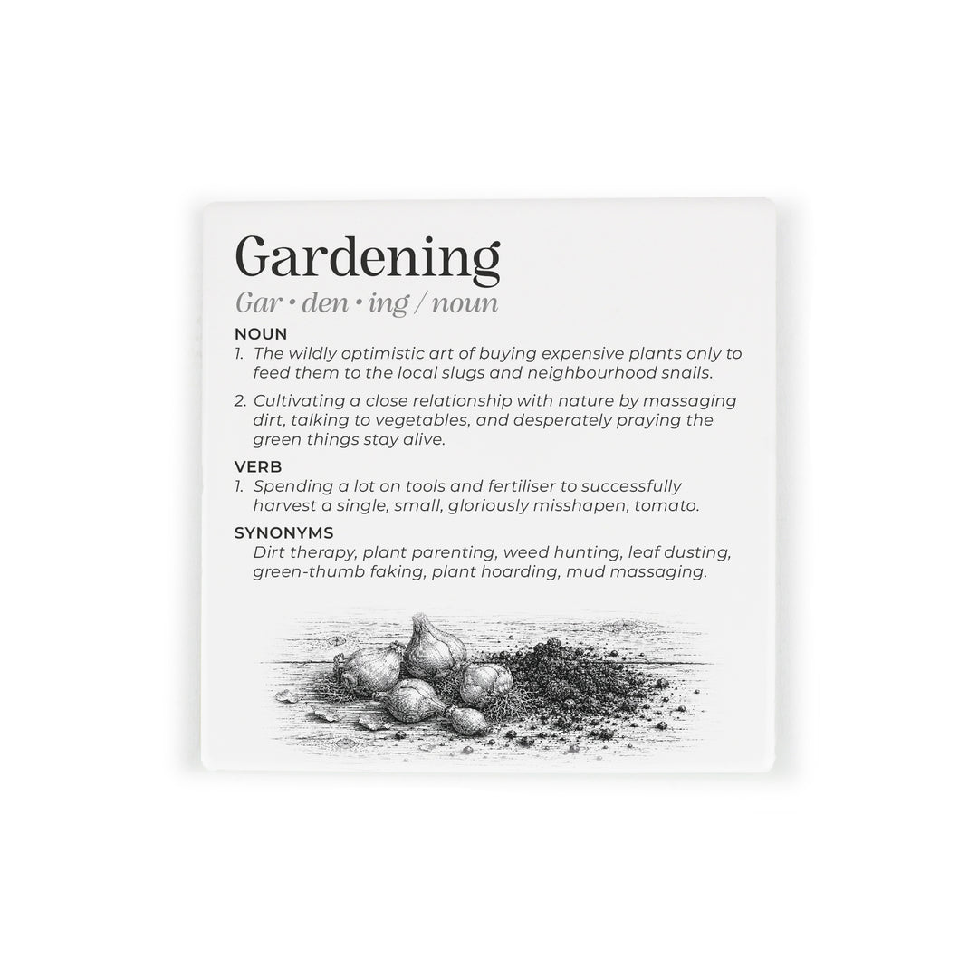 Purely Home Passions Ceramic Coaster Gift Box Set - Gardening