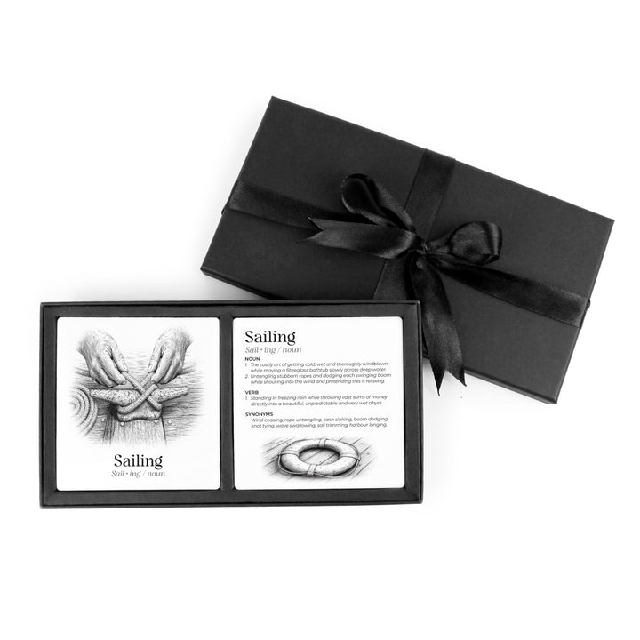 Purely Home Passions Ceramic Coaster Gift Box Set - Sailing