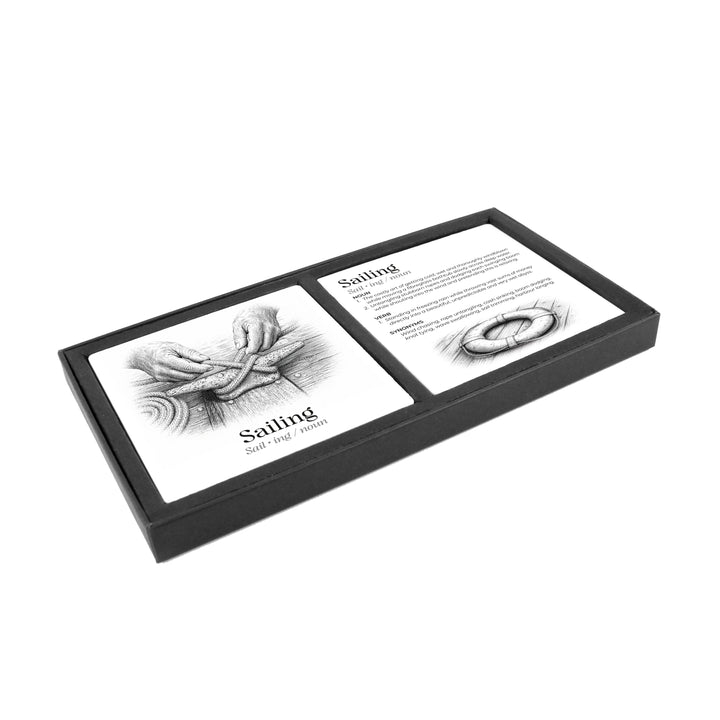 Purely Home Passions Ceramic Coaster Gift Box Set - Sailing