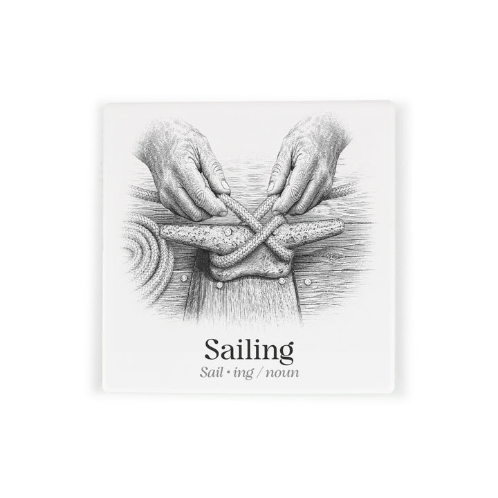 Purely Home Passions Ceramic Coaster Gift Box Set - Sailing