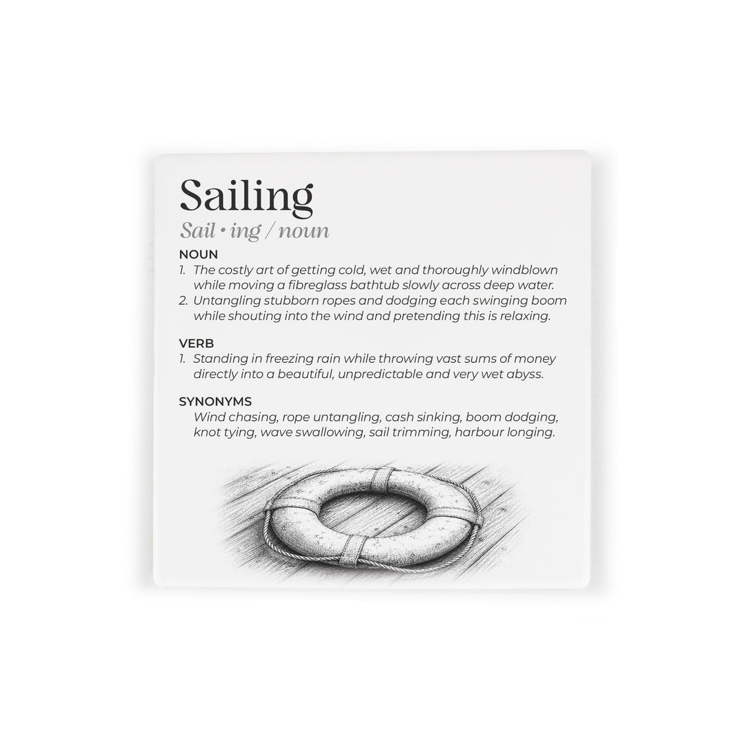 Purely Home Passions Ceramic Coaster Gift Box Set - Sailing