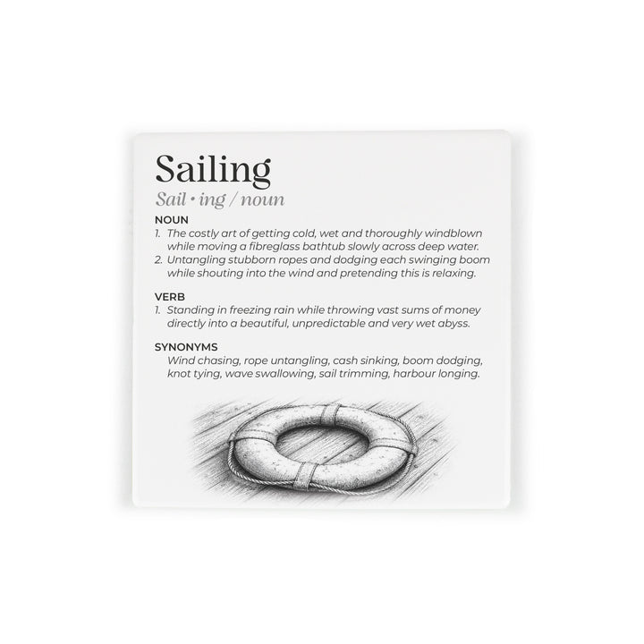 Purely Home Passions Ceramic Coaster Gift Box Set - Sailing