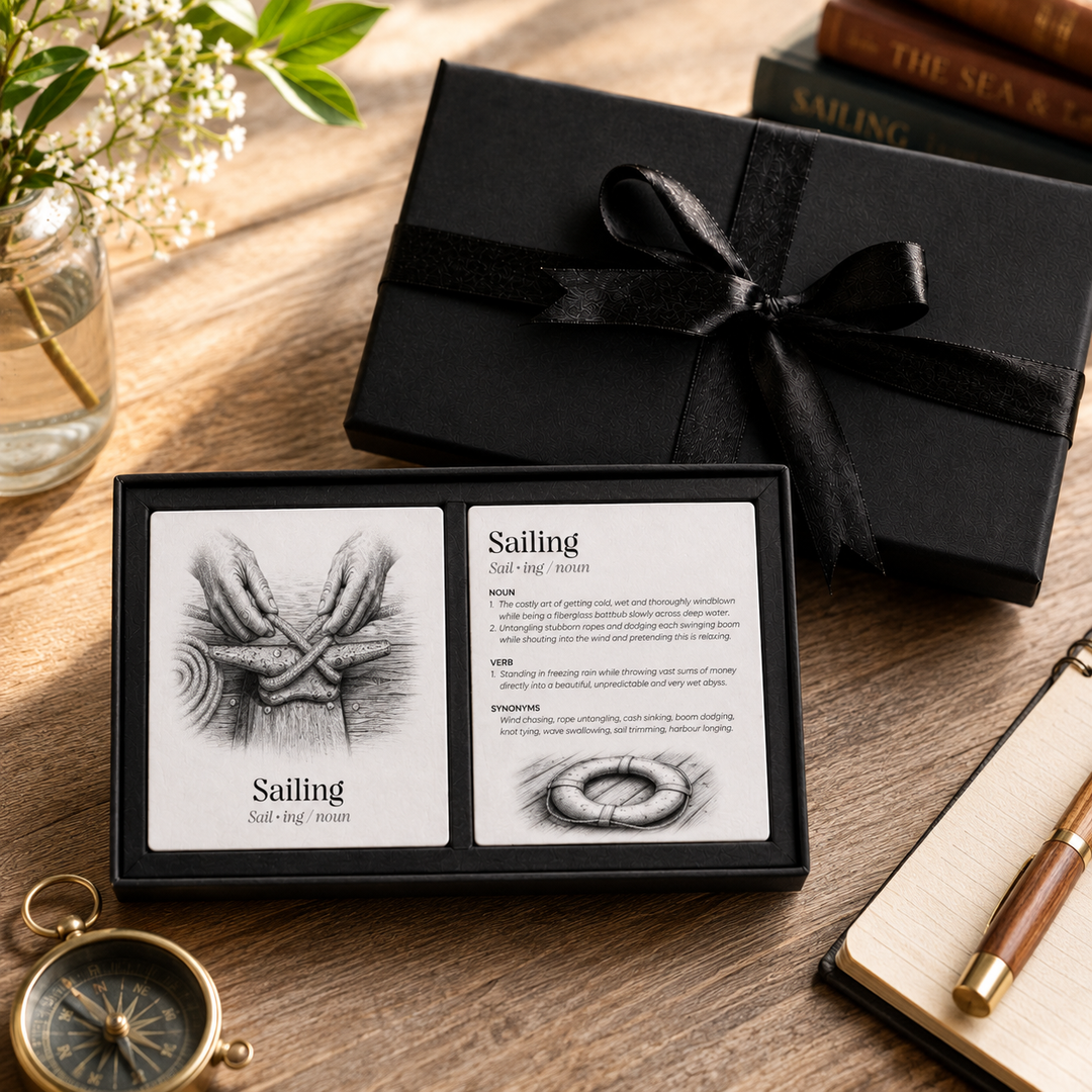 Purely Home Passions Ceramic Coaster Gift Box Set - Sailing