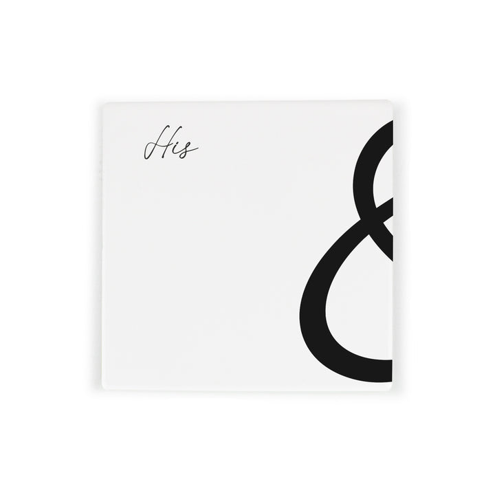 Purely Home Ceramic Coaster Gift Box Set - His & Hers