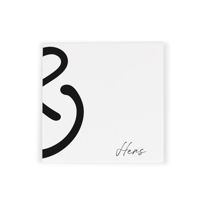 Purely Home Ceramic Coaster Gift Box Set - His & Hers