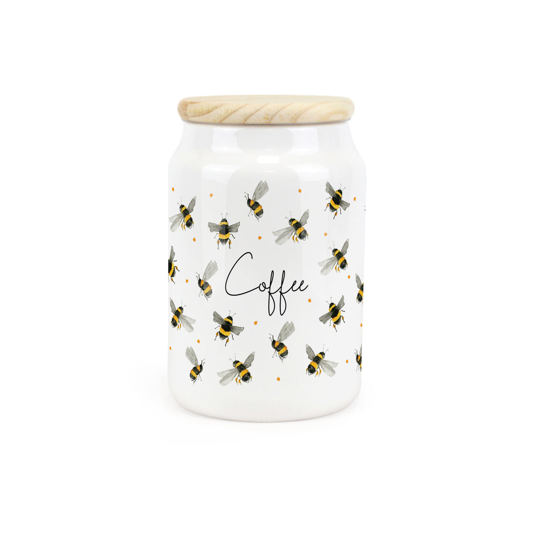 Purely Home Scattered Bees Ceramic Kitchen Canisters