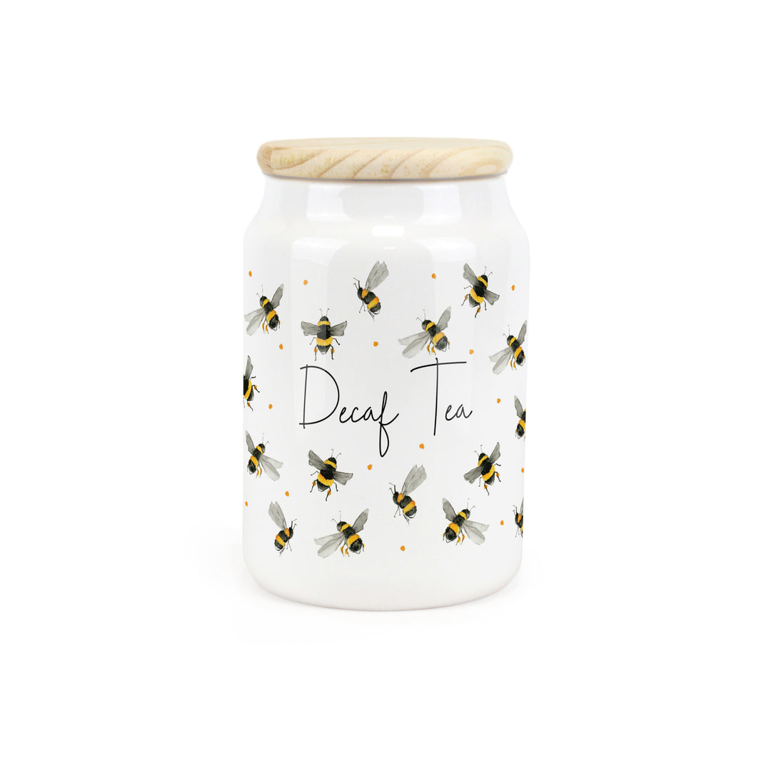 Purely Home Scattered Bees Ceramic Kitchen Canisters