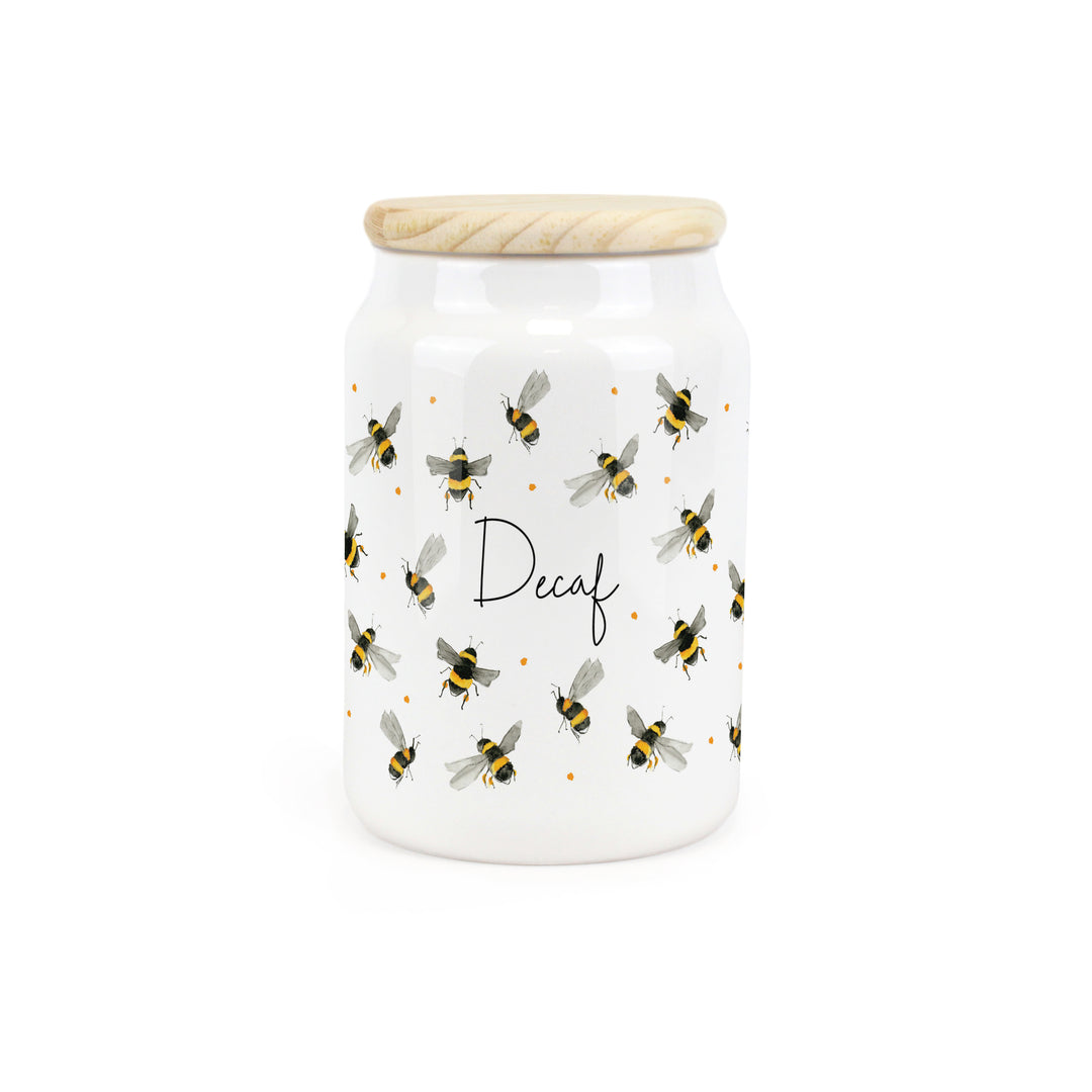 Purely Home Scattered Bees Ceramic Kitchen Canisters