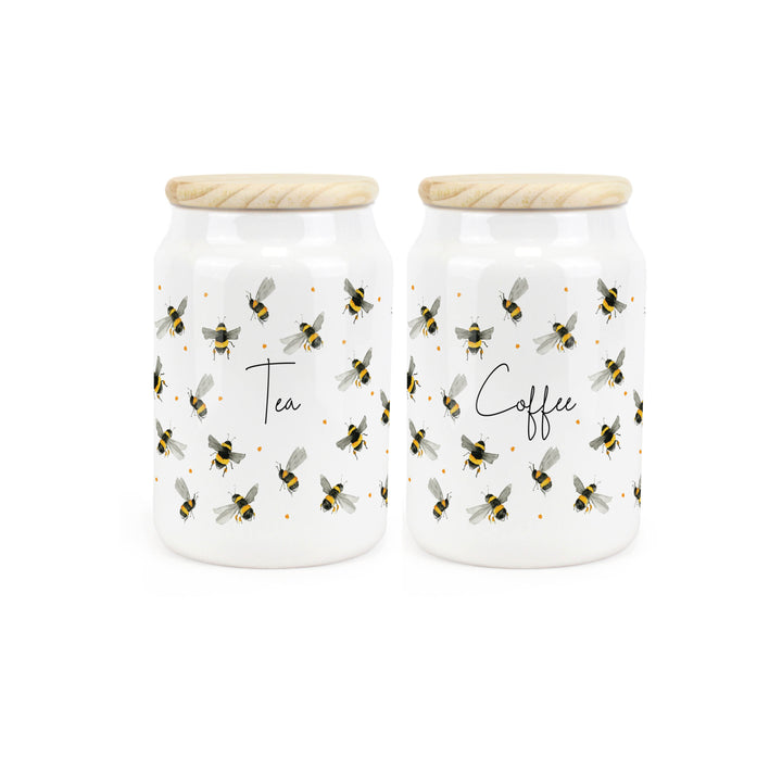 Purely Home Scattered Bees Ceramic Kitchen Canister Sets